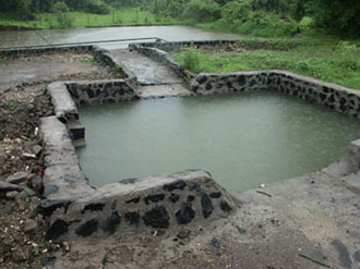 Catchment Area and Silt Settlement Tank in Bamhani Base Centre